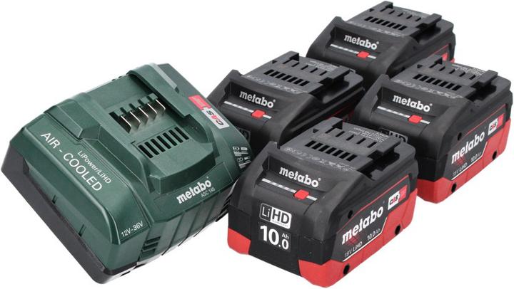 Produktbild Metabo 18 V Basis Set 4x Akku 10,0 Ah LIHD + ASC 145 Ladegerät CAS System (18 V)