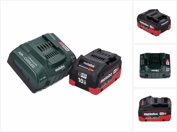 Metabo 18 V basic set 1x battery 10.0 Ah LIHD + ASC 145 charger CAS system (18 V)