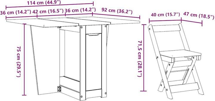 Actual product image vidaXL Esstisch
