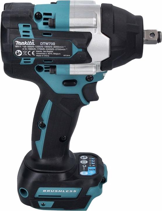 Actual product image Makita DTW 700 F1 Battery impact wrench 18 V 700 Nm 1/2" XPT Brushless + 1x rechargeable battery 3.0 Ah - (Rechargeable battery operated)