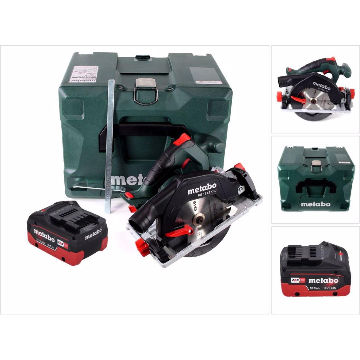 Thumbnail - Metabo, Handkreissäge, KS 18 LTX 57 Akku Handkreissäge 18 V 165 x 20 mm ( 601857840 ) + 1x Akku 10,0 Ah + MetaLoc -