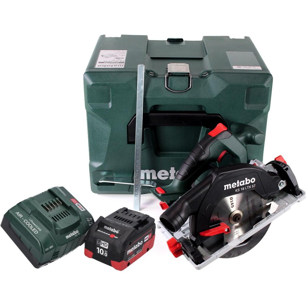 Thumbnail - Metabo, Handkreissäge, KS 18 LTX 57 Akku Handkreissäge 18 V 165 x 20 mm ( 601857840 ) + 1x 10,0 Ah Akku + Ladegerät