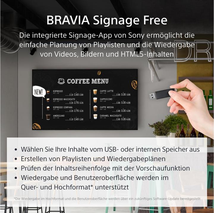 Actual product image Sony FW-50EZ20L 50IN LED 4K (3840 x 2160 Pixels, 50")