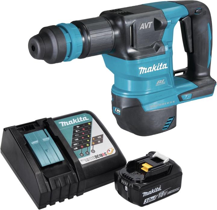 Produktbild Makita DHK 180 RF1 Akku Meisselhammer 18 V 3,1 J SDS Plus Brushless + 1x Akku 3,0 Ah + Ladegerät (Akkubetrieb, 18 V)
