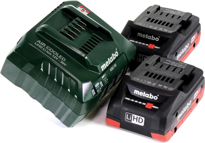 Produktbild Metabo RM 36-18 LTX BL 46 Akku Rasenmäher 36 V ( 2x 18 V ) 46 cm Brushless + 2x Akku 4,0 Ah + Ladege (Akkubetrieb)