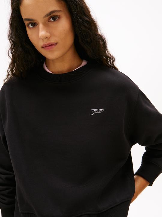 Produktbild Tommy Jeans Tjw Rlx Sh Silver Script Crew (M)