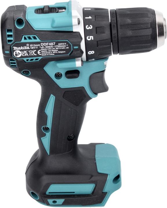 Immagine prodotto Makita Trapano avvitatore a batteria DDF 487 RF1 18 V 40 Nm Brushless + 1x batteria 3,0 Ah + caricabatterie (Batteria ricaricabile)