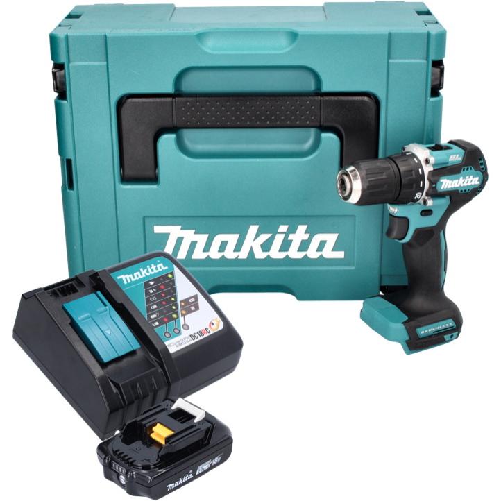 Thumbnail - Makita, Bohrmaschine + Akkuschrauber, DDF 487 RA1J Akku Bohrschrauber 18 V 40 Nm Brushless + 1x Akku 2,0 Ah + Ladegerät ...