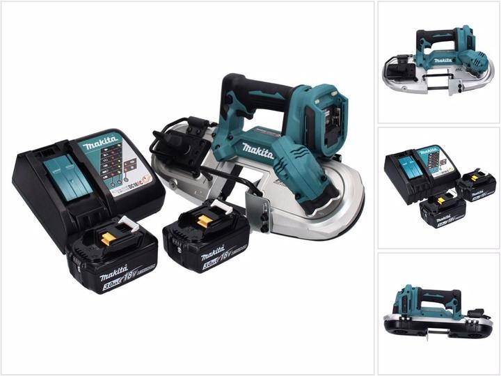 Actual product image Makita DPB 183 RF Battery band saw 18 V 66 mm Brushless + 2x battery 3.0 Ah + charger