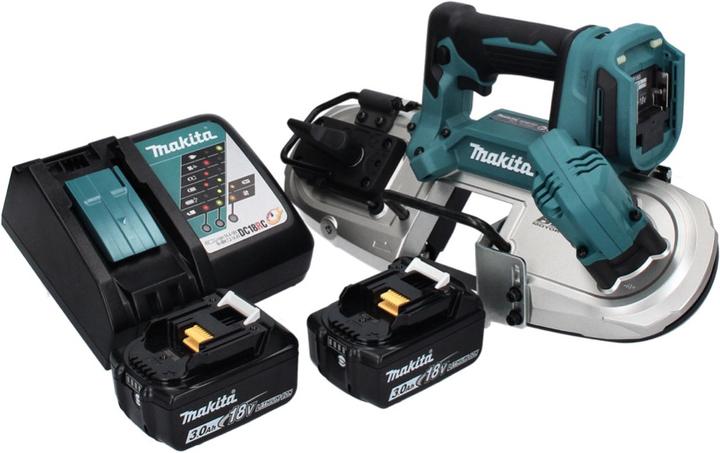 Actual product image Makita DPB 183 RF Battery band saw 18 V 66 mm Brushless + 2x battery 3.0 Ah + charger