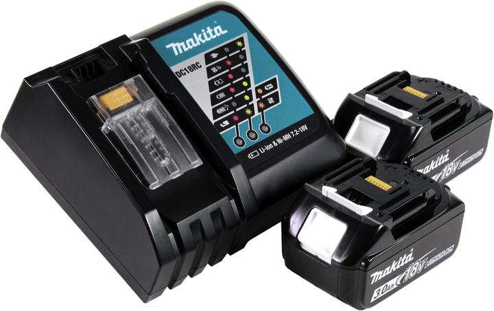 Productafbeelding Makita DUB 184 RF Accu blazer 18 V Brushless + 2x accu 3.0 Ah + lader (Oplaadbare batterij, Bladblazer)