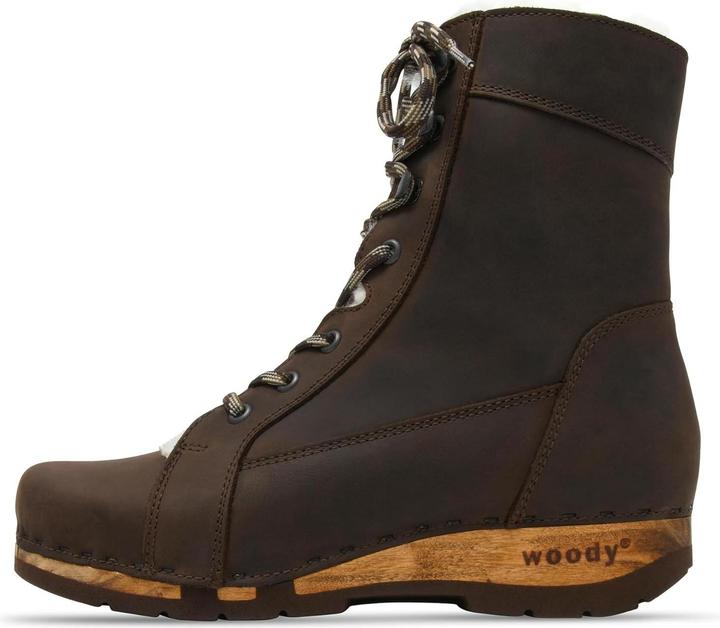 Actual product image Woody Flexible Willow Wood Sole Ankle Boot (39)