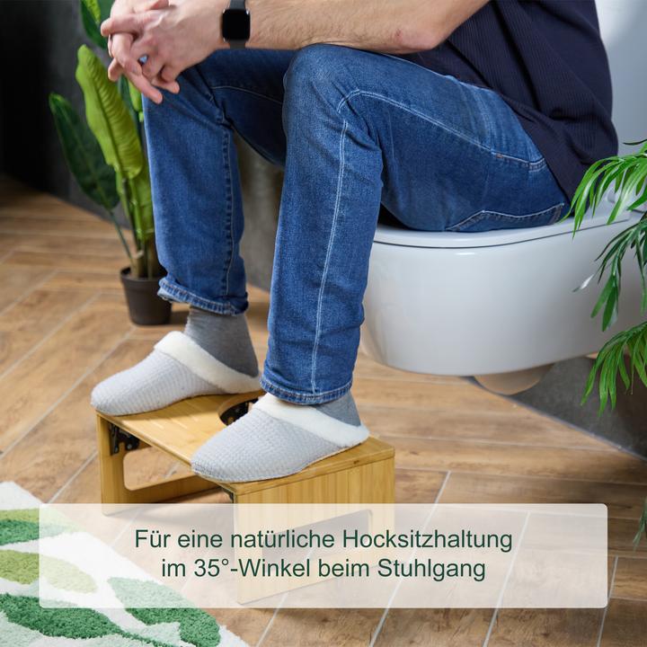 Actual product image Relaxdays Toilettenhocker