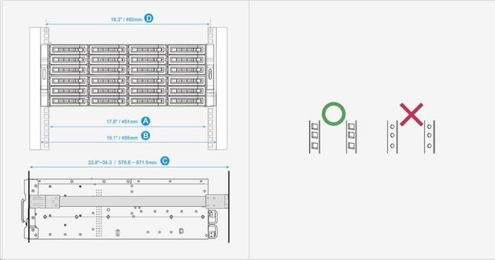Image du produit QNAP Kit de rail RAIL-A02-90