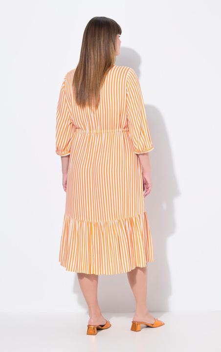 Produktbild Ulla Popken Hemdblusenkleid, Streifen, Hemdkragen, 3/4-Arm (60)