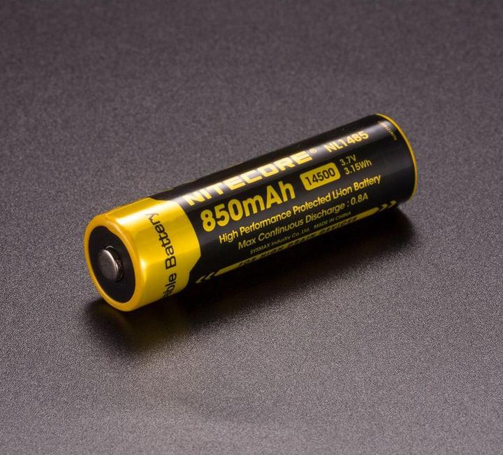 Produktbild Nitecore Li-Ion Akku Typ 14500 - 850mAh - NL1485
