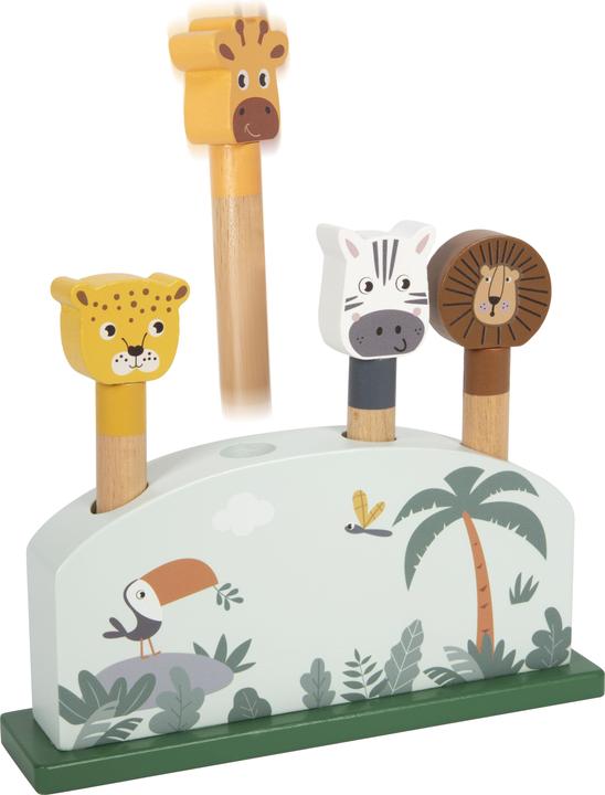 Actual product image small foot Steckspiel hüpfende Tiere „Safari“