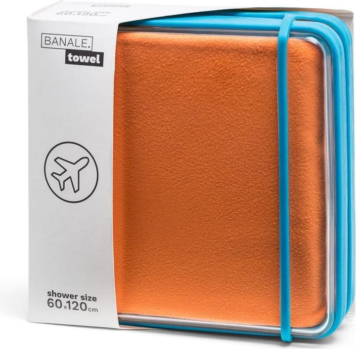 Actual product image Banale Soft microfibre cloth with container for sports and travel (13 x 4.5 x 13 cm)