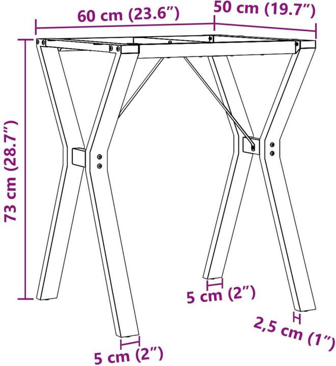Image du produit vidaXL Esstischbein