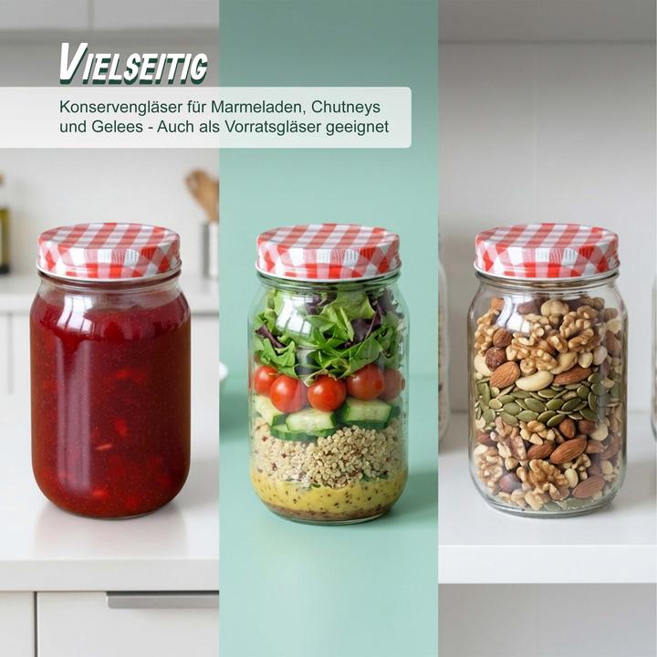Actual product image Relaxdays Preserving jar set (0.40 l)