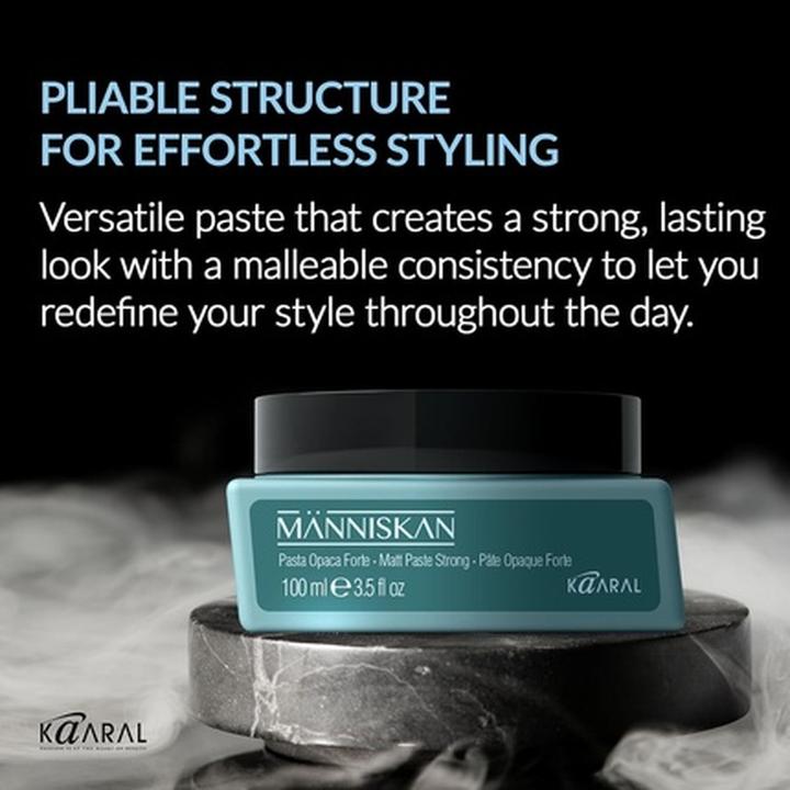 Immagine prodotto Kaaral Manniskan Matt Paste Strong 100ml - Pliable Hair Styling Paste with Beeswax (Cera per capelli, 100 ml)
