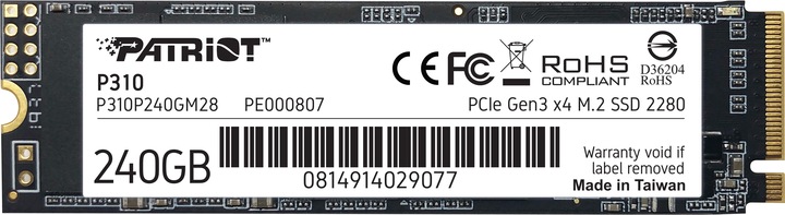 Produktbild Patriot P310 SSD 240 GB (240 GB, M.2 2280)