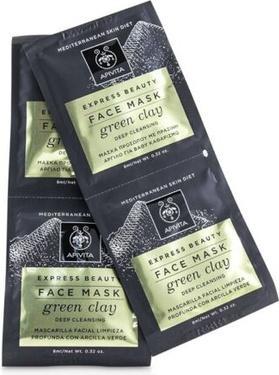 Image du produit Apivita Masque de beauté express à l'argile verte pour un nettoyage en profondeur