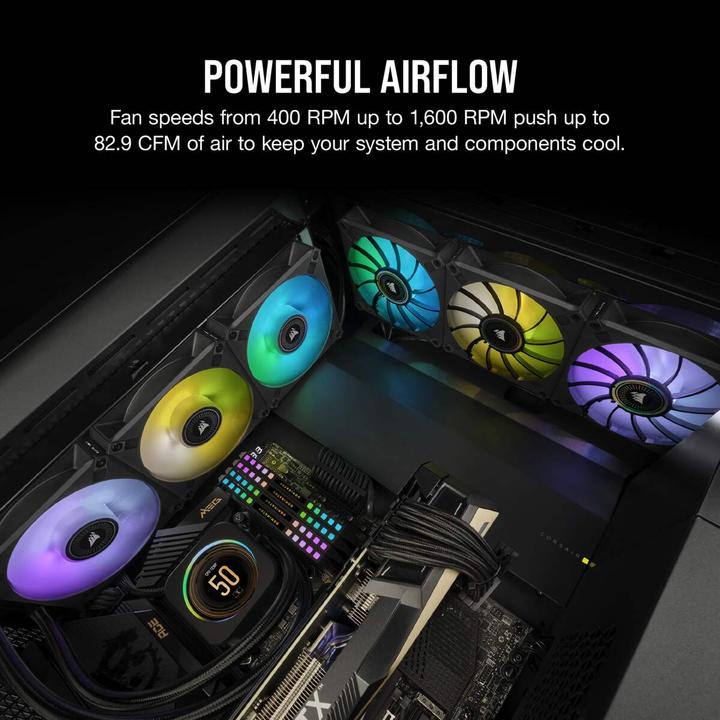 Actual product image Corsair ML140 RGB ELITE (140 mm, 2 x)