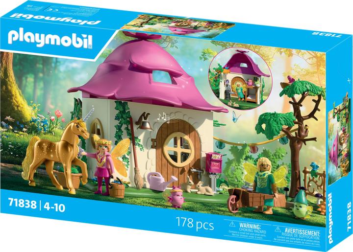Produktbild Playmobil Gemütliches Feenzuhause mit Goldeinhorn und Stall