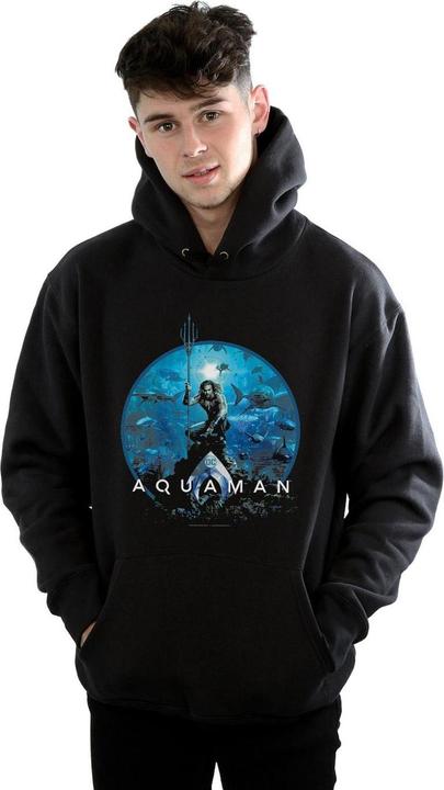 Produktbild Aquaman Kreis Poster Hoodie (M)