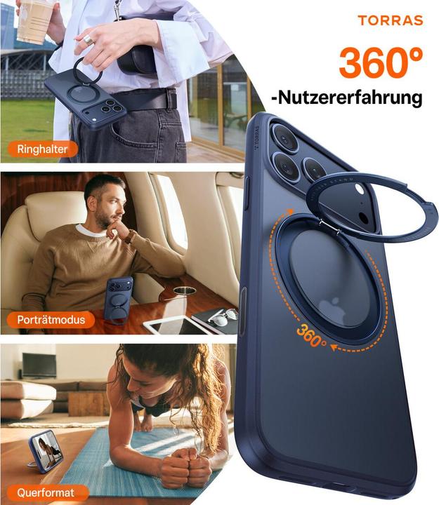 Produktbild Torras Ostand Spin Series Iphone 17 (Apple iPhone 17 Pro)