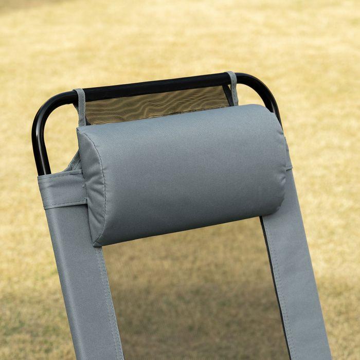 Actual product image Swisshandel24 Set of 2 folding chairs folding garden chair with adjustable backrest armrest camping chair for ga