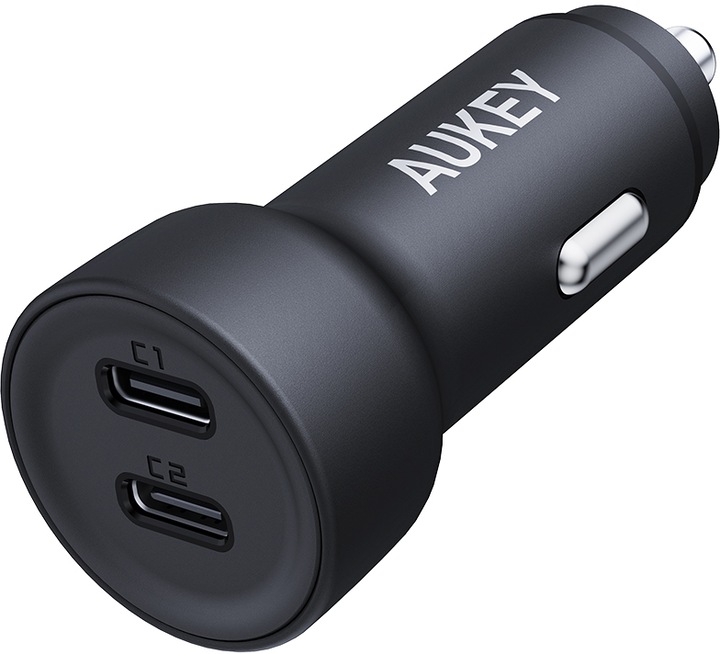 Aukey Wall charger CC-Y23, 2xUSB-C, 65W (black)