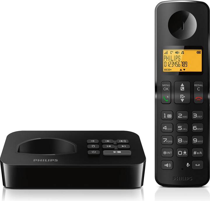 Produktbild Philips Schnurlostelefon D2651B Schwarz