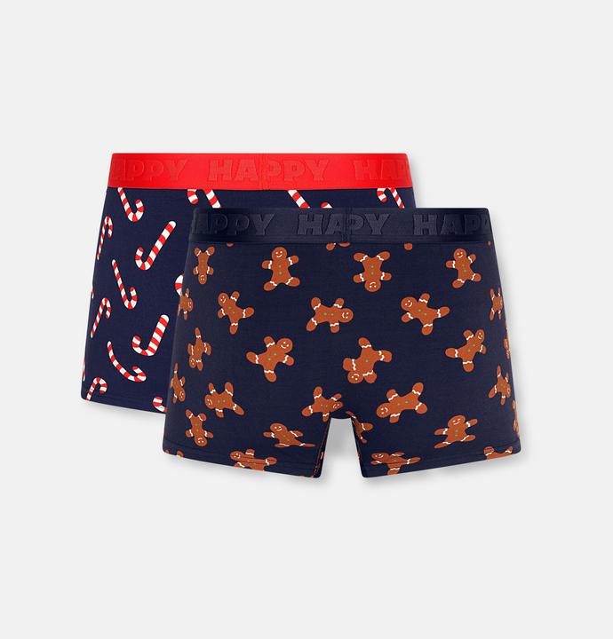Immagine prodotto Happy Socks 2-Pack Gingerbread Short Boxers Gift Set (L, Confezione da 2)