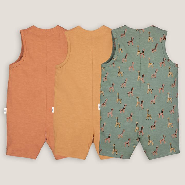 Produktbild La Redoute Collections 3er-Pack Kurzoveralls (74)