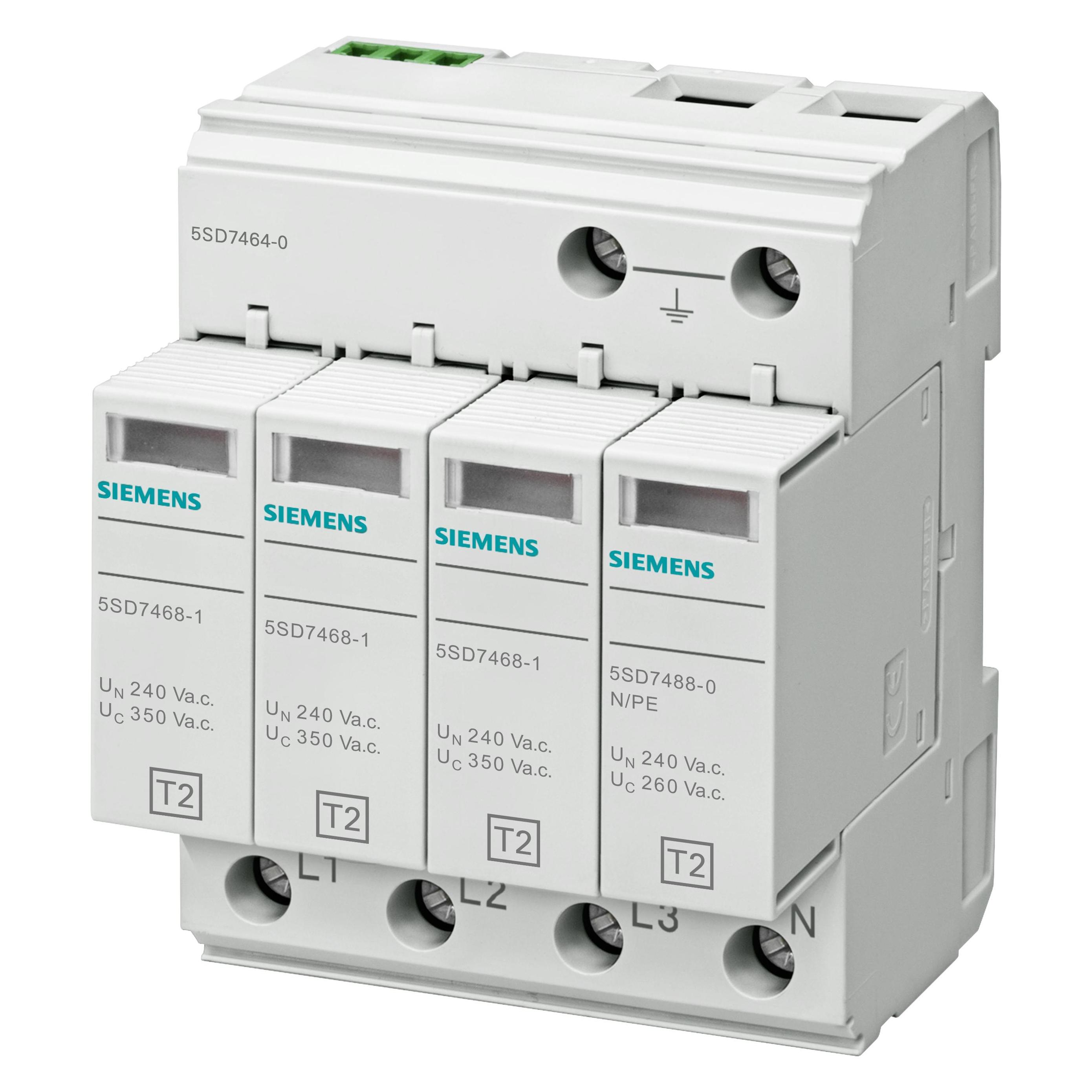Siemens Multicolore Protezione Contro Le Sovratensioni, Scaricatore Di Sovratensione Tipo 2 350V Tns/Tt 5Sd