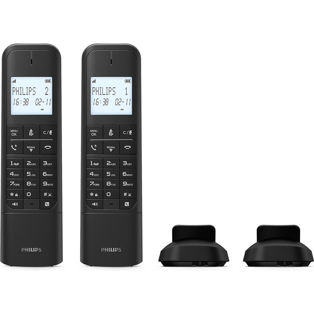 Philips Telefono cordless DECT, Telefono, Nero