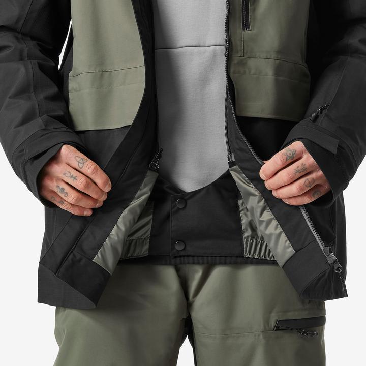 Produktbild Dreamscape Snowboardjacke Herren Skijacke - SNB 500 Ziprotect khaki/schwarz (XL)