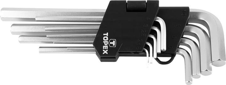 Actual product image Topex Rinkinys Allen key type L 1.5-10 mm 9 pcs (35D956)
