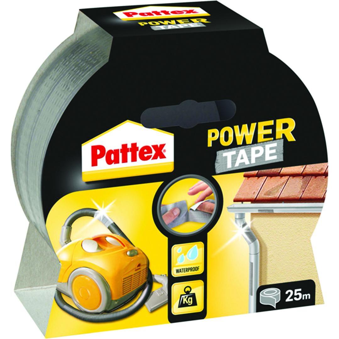 Henkel, Klebeband, Pattex Reparaturband Power Tape - Silber 48 mm x 25 m (1677377) (48 mm)