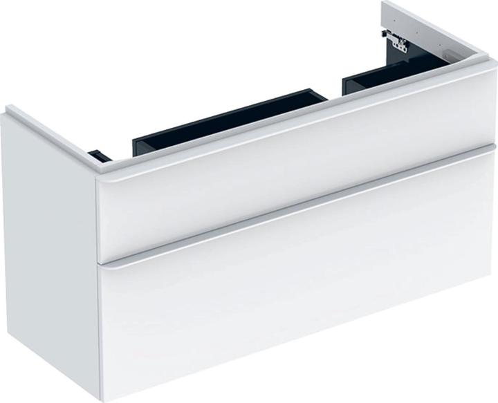 Immagine prodotto Geberit Keramag / mobiletto Smyle Square per lavabo doppio 120 cm bianco 500356001 (118,5 x 47 x 62 cm)