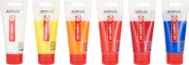 Produktbild Talens Acrylfarbe 12er Set (Multicolor, 900 ml)