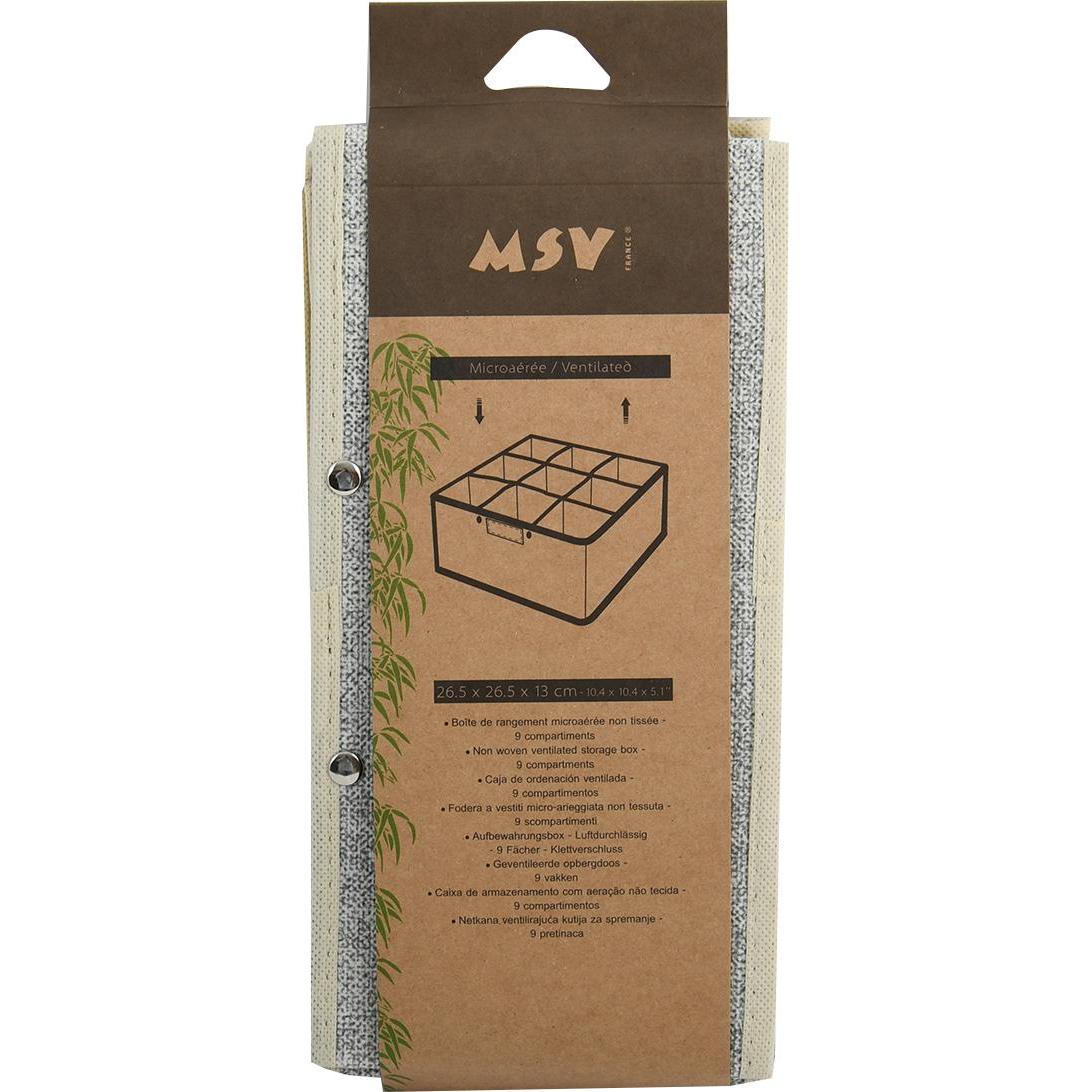 MSV, Borsa porta abiti + portatutto pensile, BOÎTE DE RANGEMENT MICROAÉRÉE NON-TISSÉE 26,5X26,5