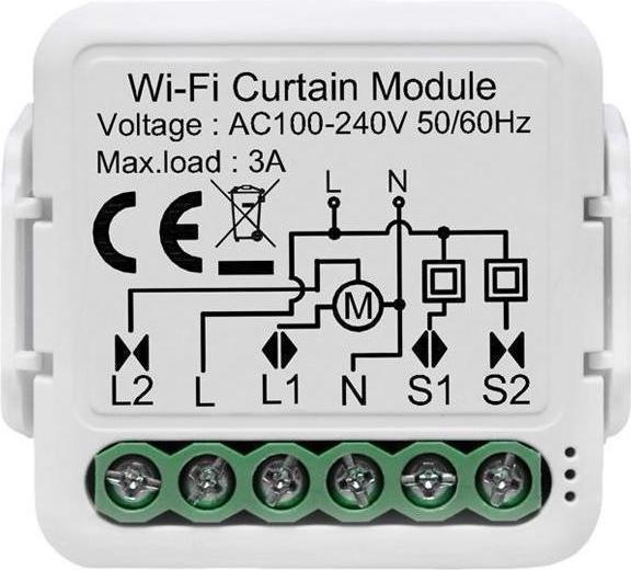Netplus NPLLCS01-1C - Smart Shutter Switch Module 1-channel Wi-Fi