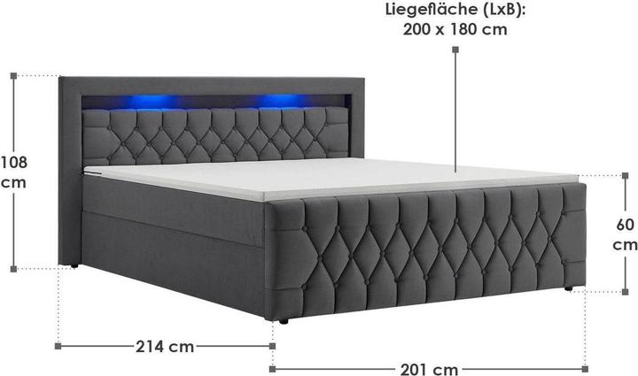Immagine prodotto Juskys Leona (180 x 200 cm)