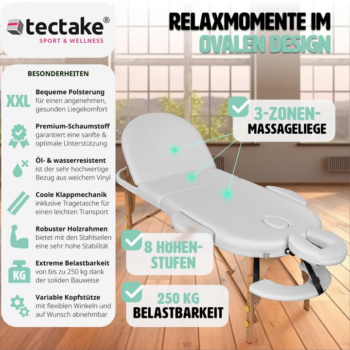 Actual product image tectake Massage table Sawsan