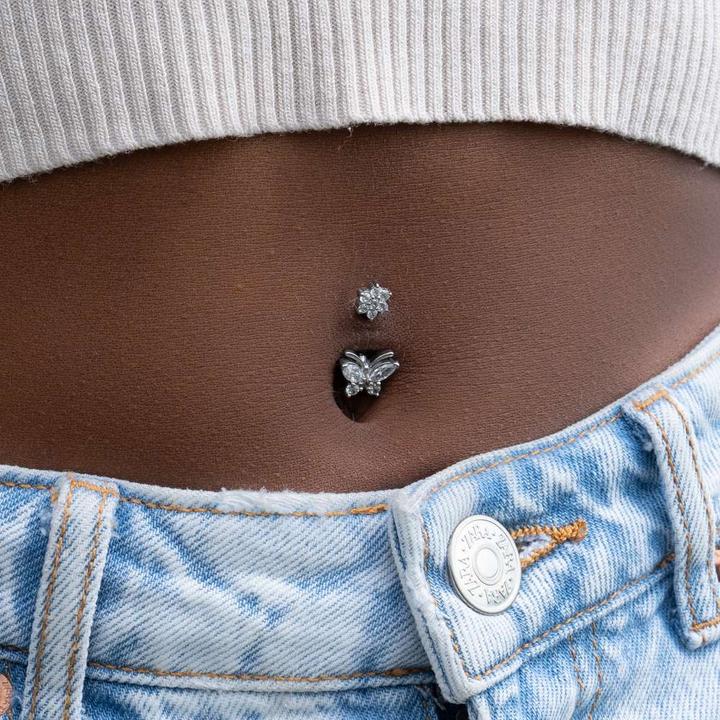 Image du produit Bijouteria Piercing nombril (Cristallin, Acier chirurgical 316L)