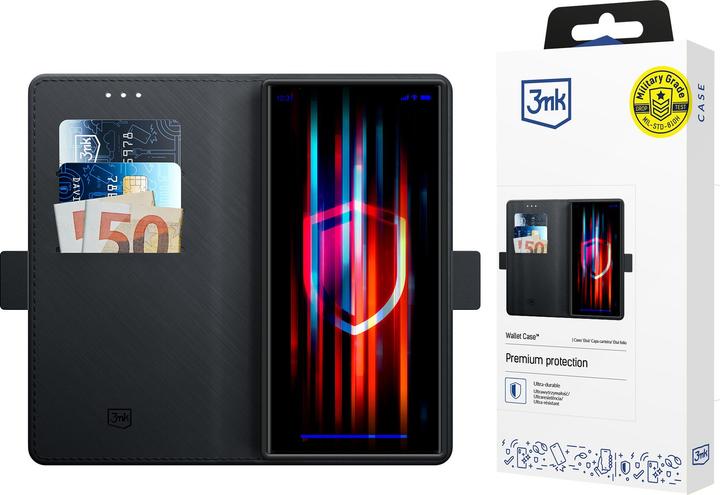 Produktbild 3MK Wallet Case for Samsung Galaxy S25 Ultra - Black (Samsung Galaxy S25 Ultra)