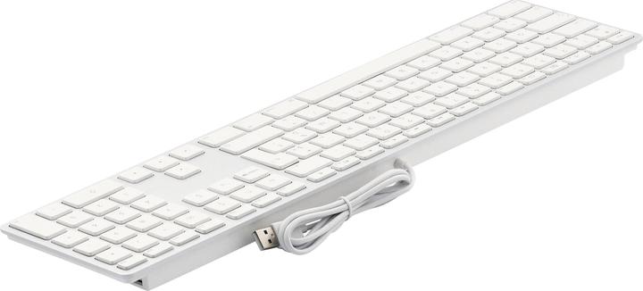 Actual product image LMP Keyboard KB-1243 White, FR layout with numeric keypad (FR, Cable)